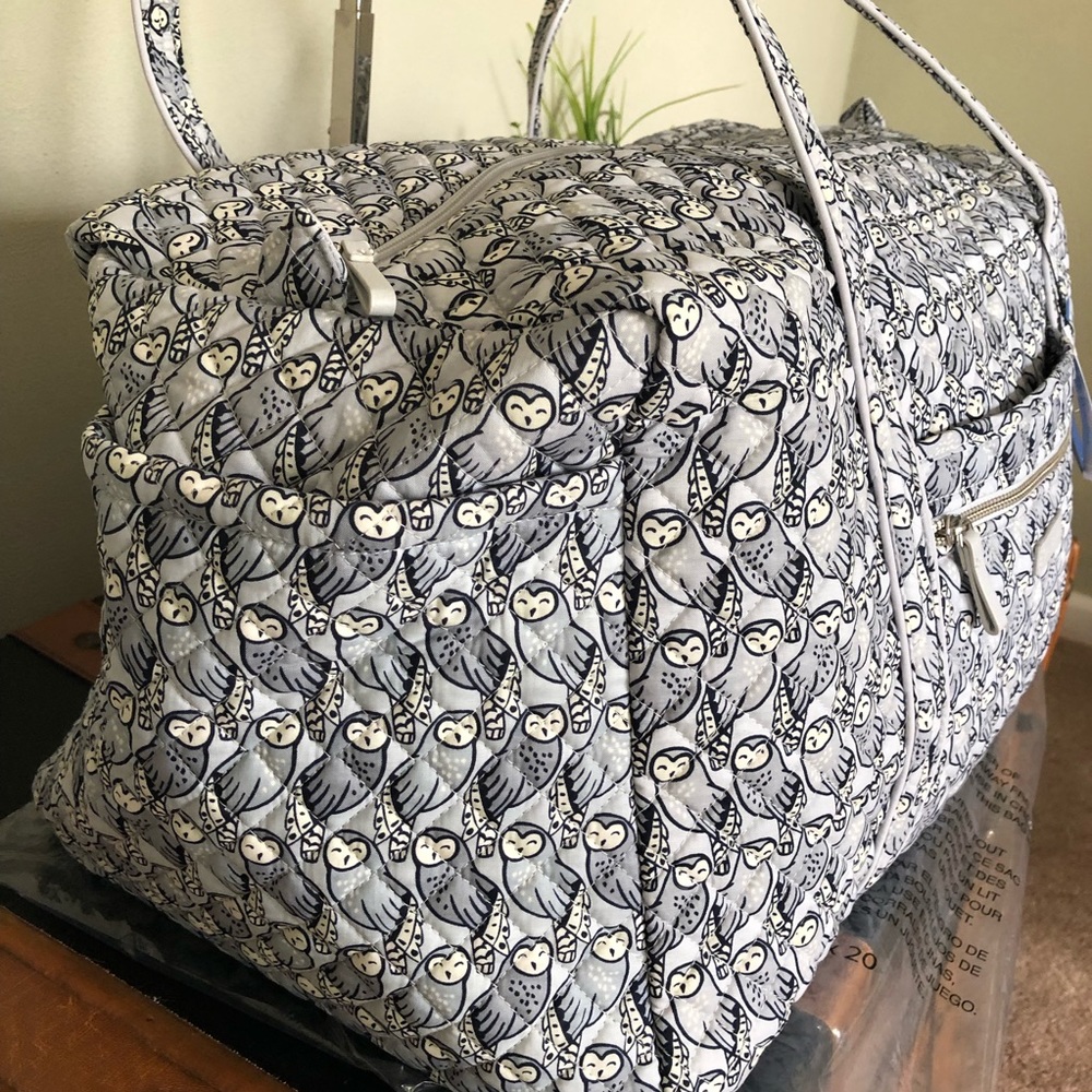 Vera Bradley Large duffel Owls NWT - Picture 5 of 6